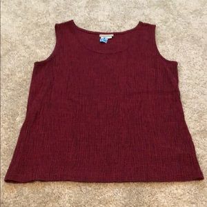 Coldwater Creek seersucker tank top